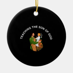 TEACHING THE SON OF GOD CERAMIC TREE DECORATION