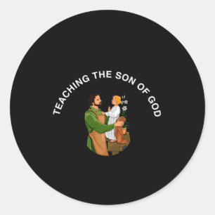 TEACHING THE SON OF GOD CLASSIC ROUND STICKER