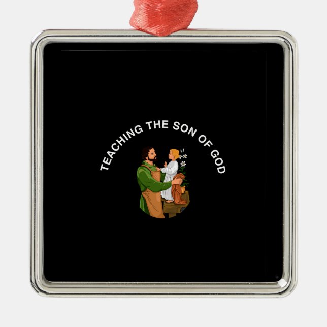 TEACHING THE SON OF GOD METAL TREE DECORATION (Front)