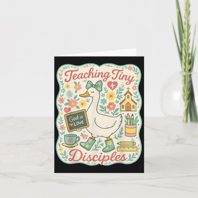 Teaching Tiny Disciples Christian Bible Teacher Go Card (Front)