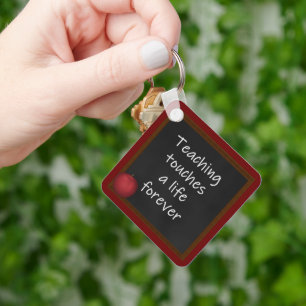 Teaching Touches A Life Forever Personalized  Key Ring