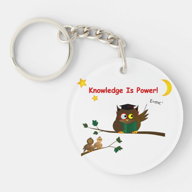 Teaching Wise Owl Key Ring (Front)