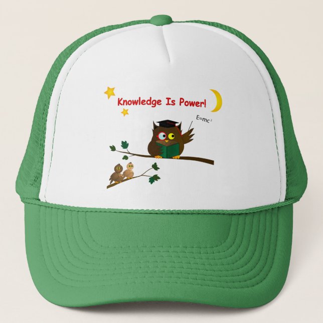 Teaching Wise Owl Trucker Hat (Front)