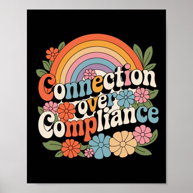 Teaching With Heart - Connection Over Compliance Poster (Front)