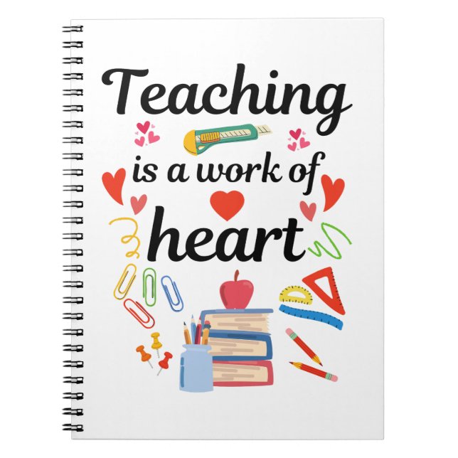 Teaching Work Heart Notebook (Front)