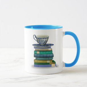 Teacup and Books Mug