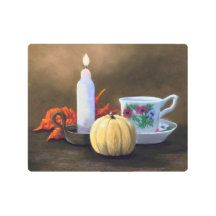 Teacup and Candle Still Life