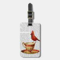 Teacup And Red Cardinal