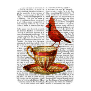 Teacup And Red Cardinal Magnet