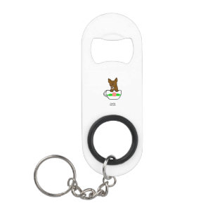 Teacup Chihuahua Mini Bottle Opener Keychain