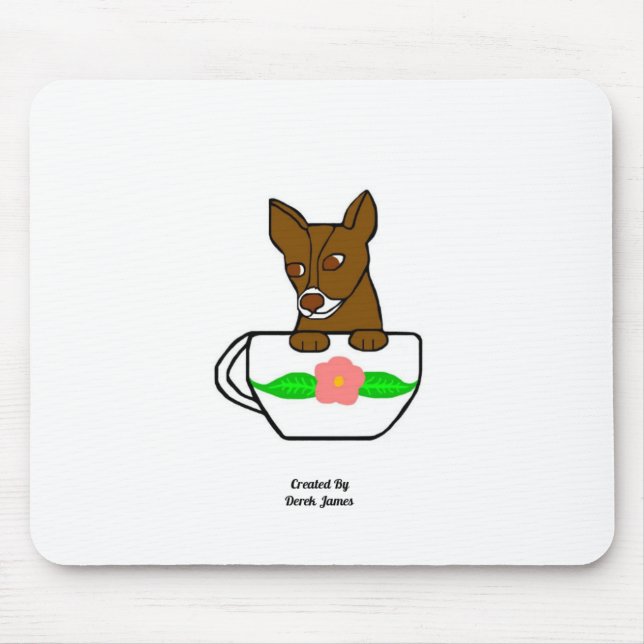 Teacup Chihuahua Mouse Pad (Front)