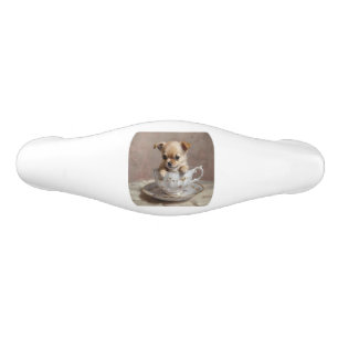 Teacup Chihuahua Puppy Oil Paint, Ceramic Drawer Pull