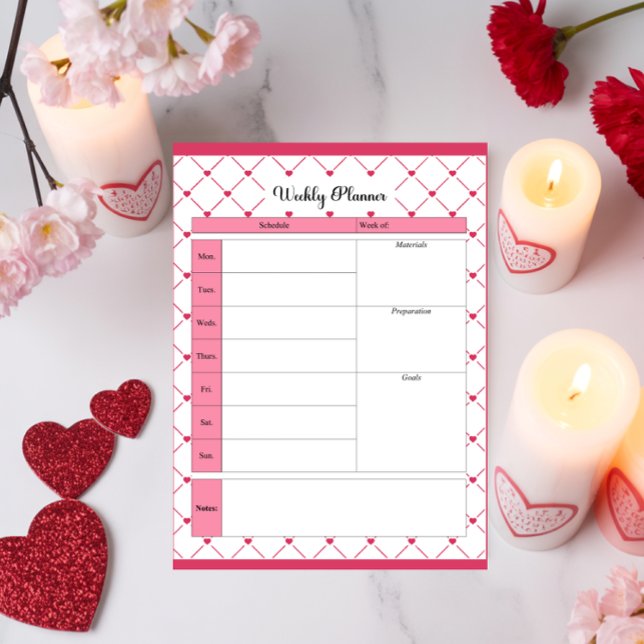 Teacup Cuties_ Weekly Planner Notepad (Creator Uploaded)