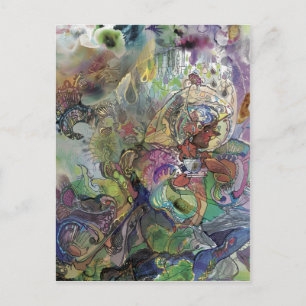 Teacup Garden*** Postcard