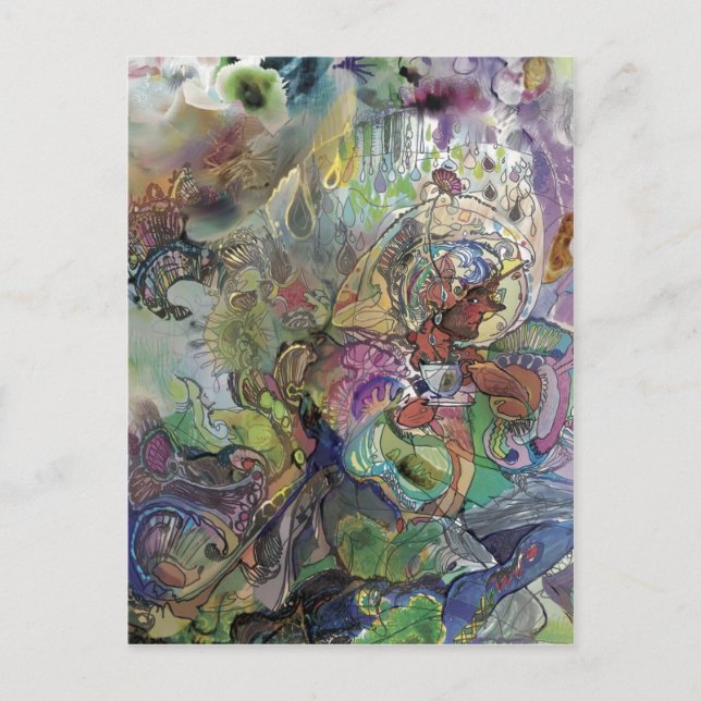 Teacup Garden*** Postcard (Front)