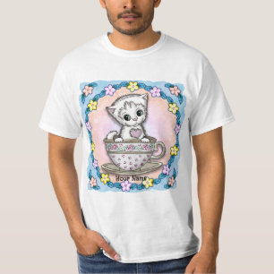 Teacup Kitten Cat T-Shirt