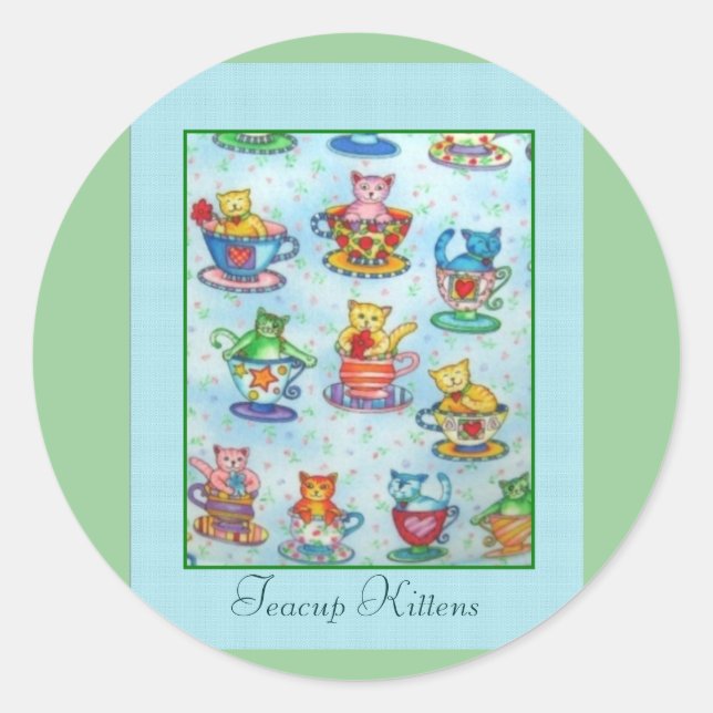 Teacup Kittens Stickers (Front)