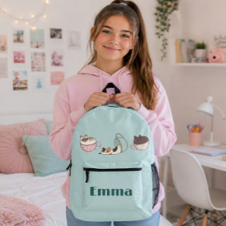 Teacup Kitties Printed Backpack