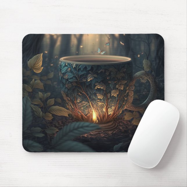 Teacup Mouse Mat (With Mouse)