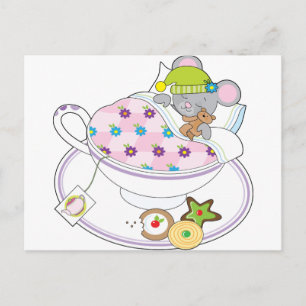 Teacup Mouse Postcard