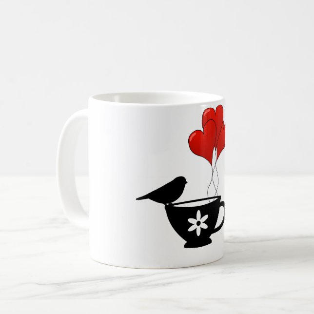 Teacup of Hearts Coffee Mug (Front Left)