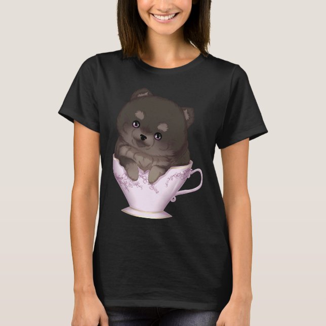 Teacup Pomeranian 17 T-Shirt (Front)