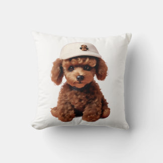 Teacup Poodle Tshirt Cushion