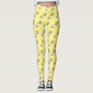 Teacup set cartoon illustration  leggings