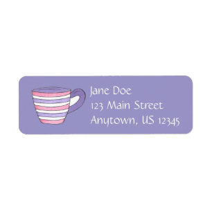 Teacup Tea Party Return Address Labels