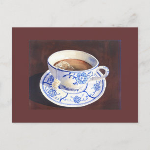 Teacup with Teabag Postcard