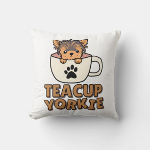 Teacup Yorkie puppy Cushion