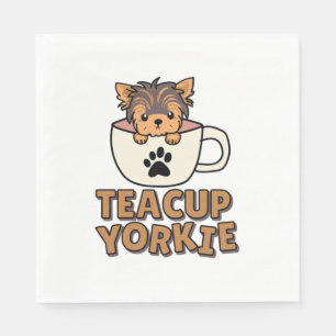Teacup Yorkie puppy Napkin
