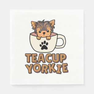 Teacup Yorkie puppy Napkin
