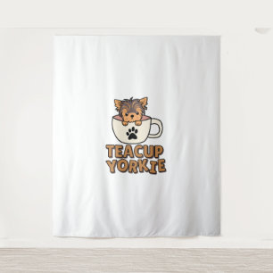 Teacup Yorkie puppy Tapestry