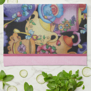 Teacups and Teapots Tea Towel