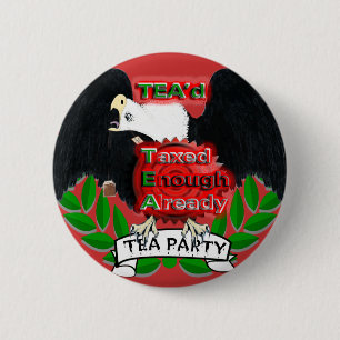 TEA'd 6 Cm Round Badge