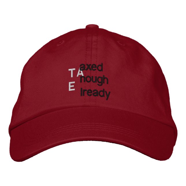 TEA'd Embroidered Hat (Front)
