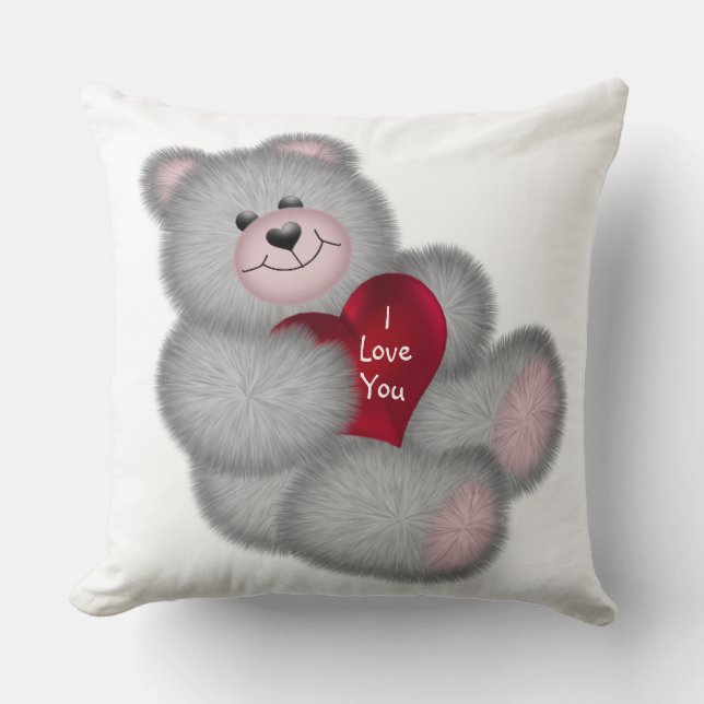 Teady Bear Throw Pillow (Front)