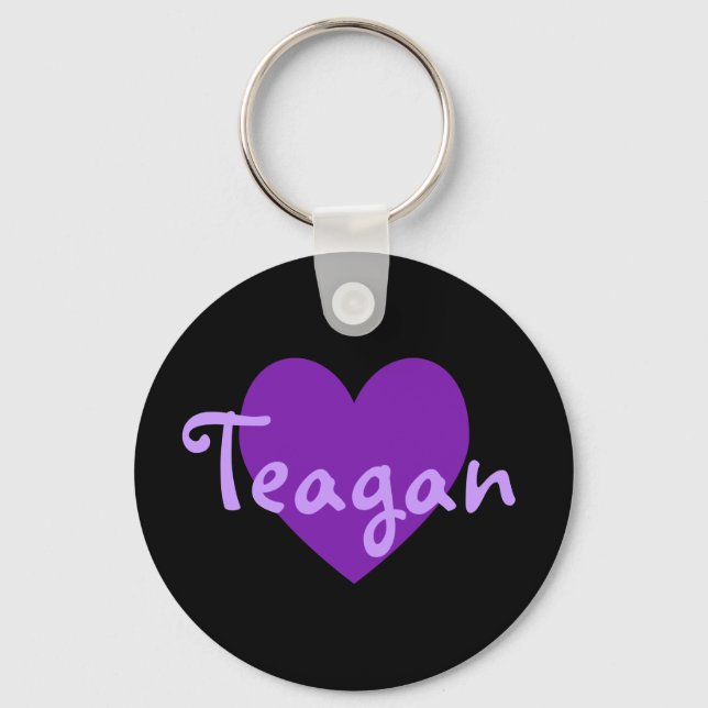 Teagan in Purple Key Ring (Front)