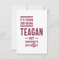 Teagan Personalised Name Birthday Gift
