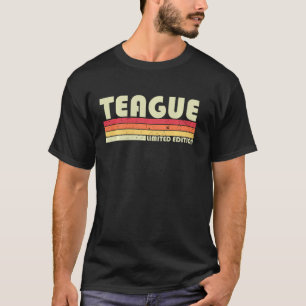 Teague Surname Retro Vintage 80s 90s Birthday Reu T-Shirt