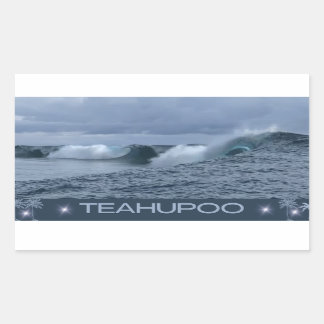 Teahupoo  rectangular sticker