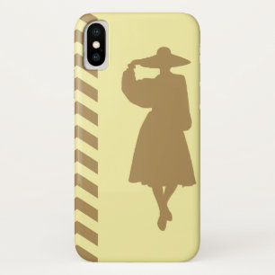 Teak Cream Neutral Chevrons Fashion iPhone X Case