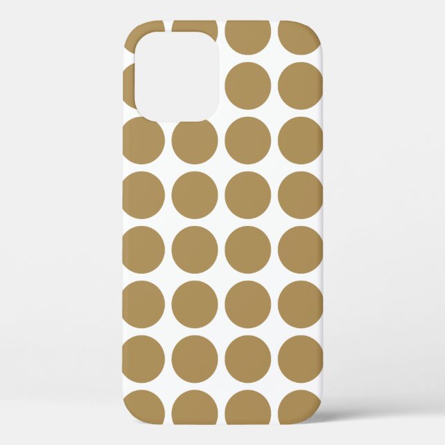 Teak Neutral Dots Case-Mate iPhone Case (Back)