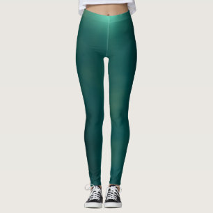 teal Abstract Leggings