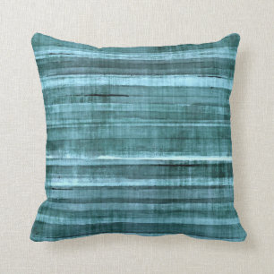 'Teal Accent' Abstract Art Pillow