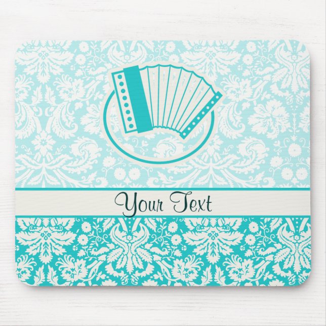 Teal Accordion Mouse Mat (Front)