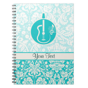 Teal Acoustic Guitars Notebook