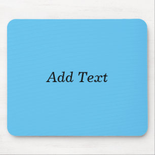 Teal Add Text Custom Template Mouse Mat