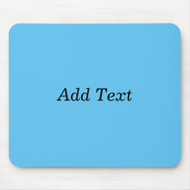 Teal Add Text Custom Template Mouse Mat (Front)